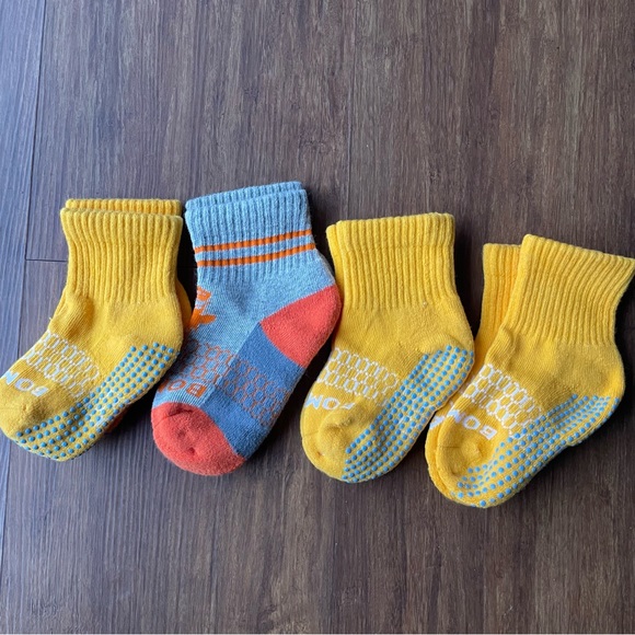 Bombas Accessories Bombas Toddler Kid 4 Pair Yellow Orange Gray